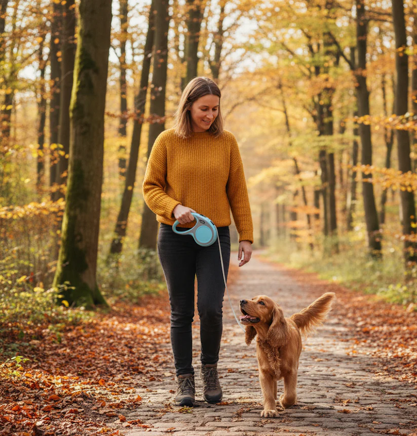5M Retractable Dog Leash with Anti-Tangle Control and Strong Grip 5M Retractable Dog Leash with Anti-Tangle Control and Strong Grip