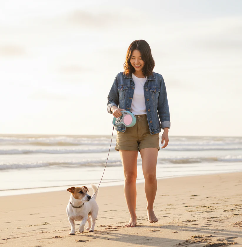 5M Retractable Dog Leash with Anti-Tangle Control and Strong Grip 5M Retractable Dog Leash with Anti-Tangle Control and Strong Grip