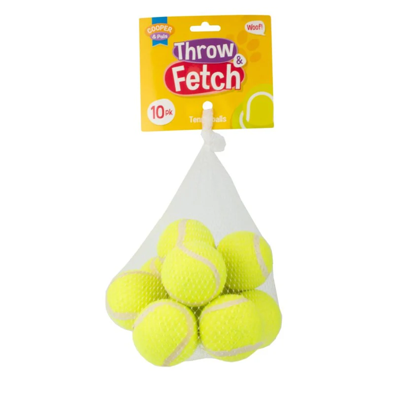 dog tennis ball toy set – bag of 10 classic fetch & play balls for dogs dog tennis ball toy set – bag of 10 classic fetch & play balls for dogs