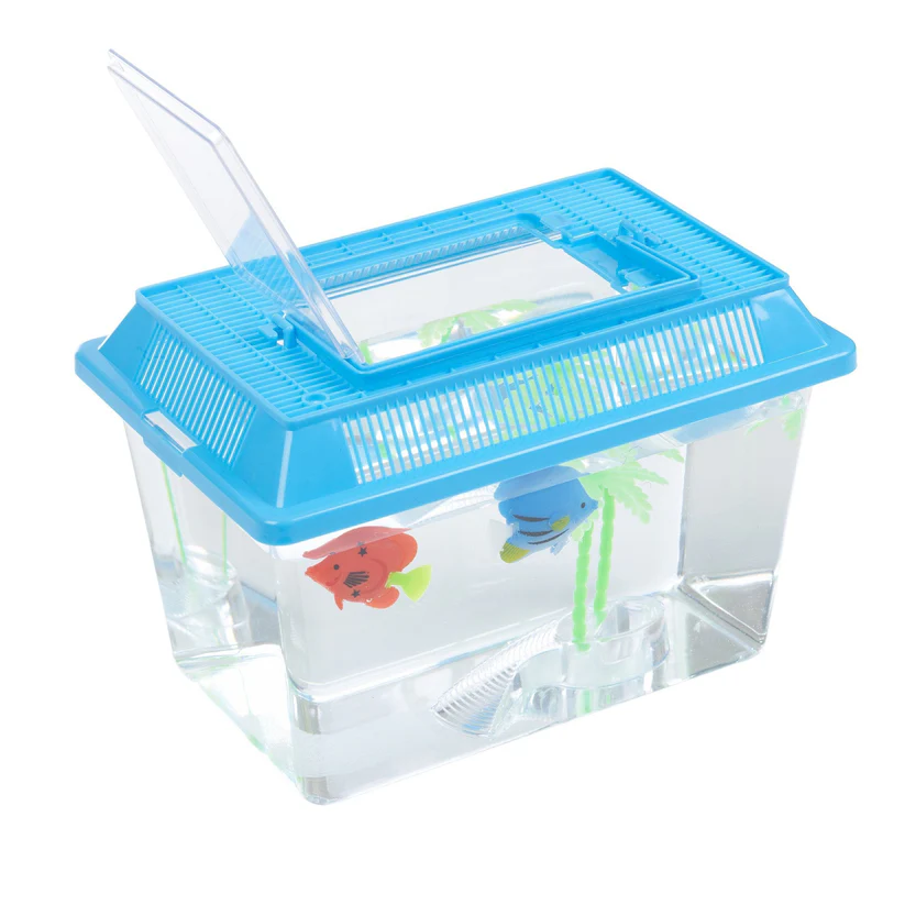 extra large starter fish tank with lid and carry handle 29cm extra large starter fish tank with lid and carry handle 29cm