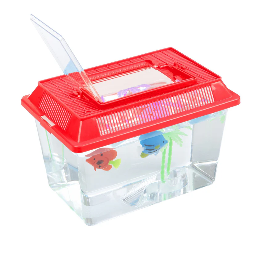 extra large starter fish tank with lid and carry handle 29cm extra large starter fish tank with lid and carry handle 29cm