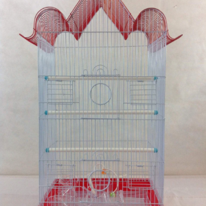 large metal bird cage – 68 x 43cm spacious indoor enclosure in assorted colours