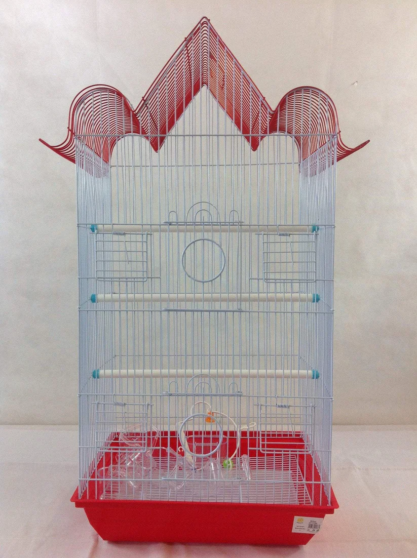 large metal bird cage – 68 x 43cm spacious indoor enclosure in assorted colours large metal bird cage – 68 x 43cm spacious indoor enclosure in assorted colours