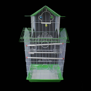 large metal bird cage – 72 x 37 cm spacious indoor enclosure in assorted colours