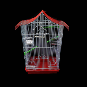 large metal indoor bird & parrot cage – 57 x 40 x 20.5 cm assorted colours