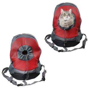 pet backpack carrier bag for dogs & cats – 40cm | hands free travel bag in assorted colours